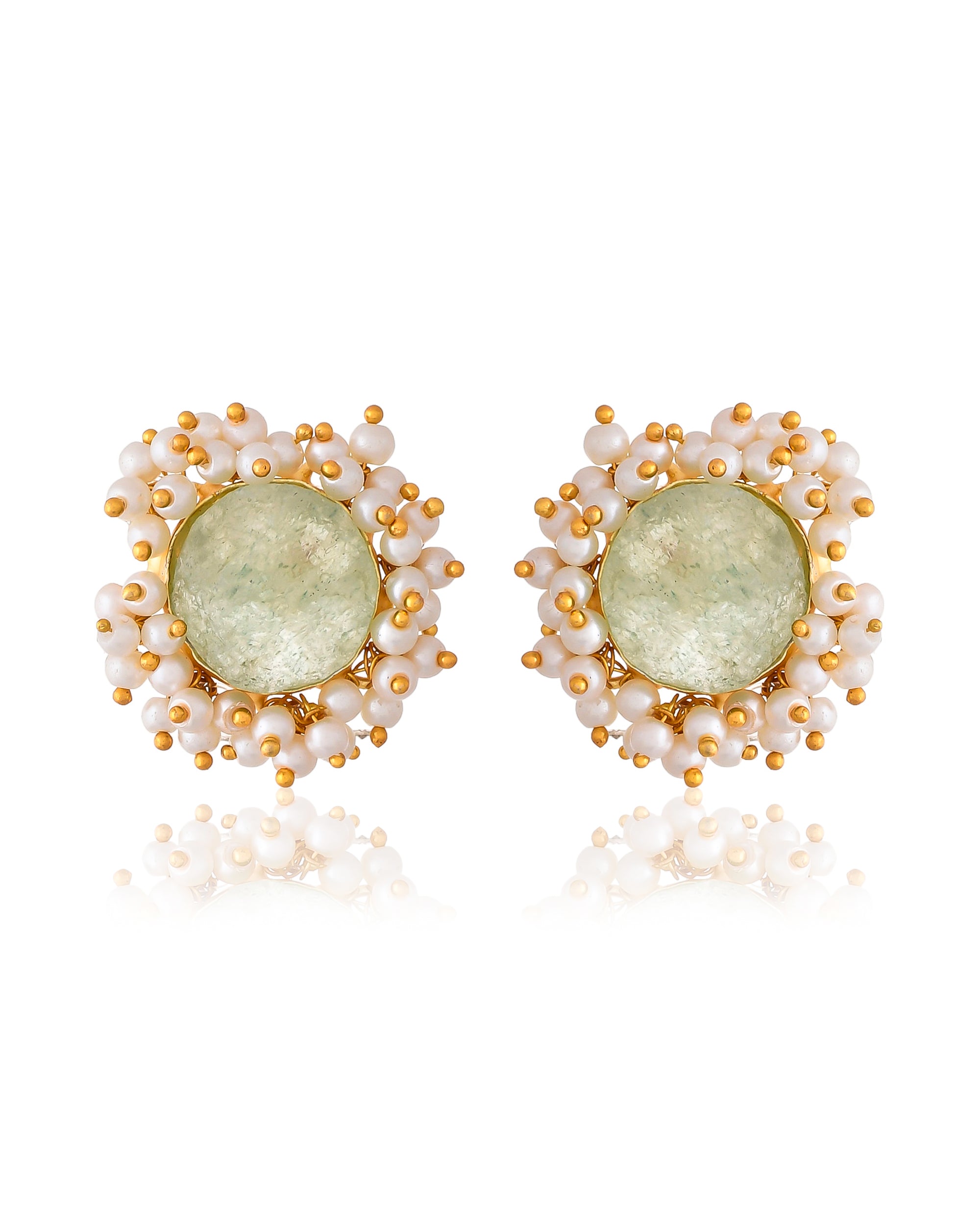 AVENTURINE ROUGH EARRINGS